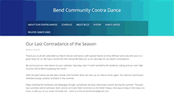 Desktop Screenshot of bendcontradance.org