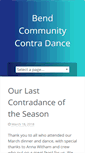Mobile Screenshot of bendcontradance.org